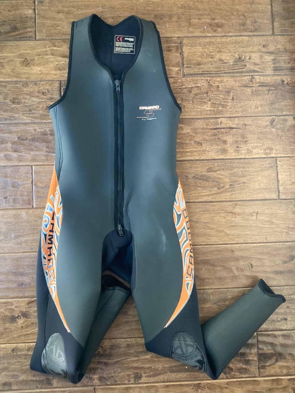 Camaro Austria Wetsuit F.J. Freefall Sleeveless sz XL 54 Neoprene Front Zipper